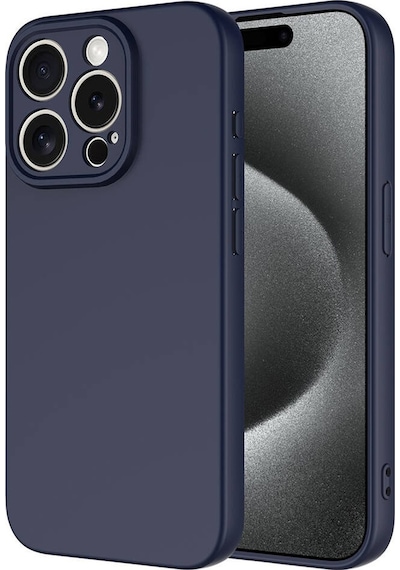 Kilifone - Apple Uyumlu iPhone 15 Pro Max - Kılıf İçi Kadife Koruyucu Mara Lansman Kapak - Lacivert
