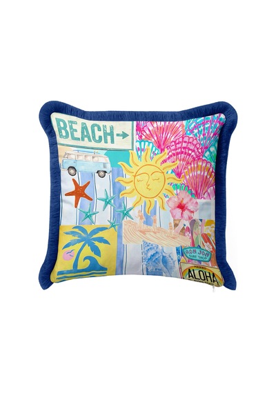 Beach Tropik Yazlık Deniz Temalı Egzotik Saçaklı Yastık Kılıfı - Surf Aloha Püsküllü Kırlent Kılıfı Derin Esinti Lime Beach Tropik Yazlık Deniz Temalı Egzotik Saçaklı Yastık Kılıfı - Surf Aloha Püsküllü Kırlent Kılıfı Derin Esinti Lime