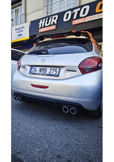 Pejo 208 2013-2020 Dtm Spoiler Fiber Parlak Siyah Boyalı