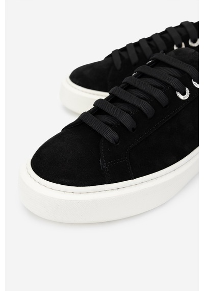 Valmenti Kadın Siyah Süet Sneakers & Spor Ayakkabı 1050 01 Bn Ayk Sk24-25 Sıyah Suet Siyah