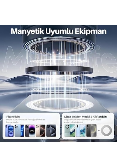 X68 Mıknatıslı Vakumlu Araç Içi Telefon Tutucu Manyetik 360 Dönen Taşınabilir Çok Amaçlı Araba Tutacağı