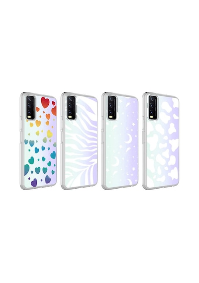 Zore Vivo Y11s Kılıf Omsy M-blue Desenli Kapak - Zebra No1
