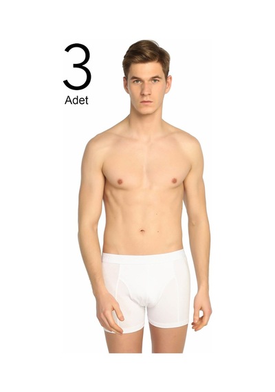 Tutku Erkek Siyah 3'Lü Paket Likralı Boxer Elf568T0114Ccm3 001