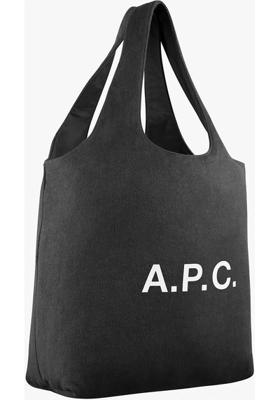 A.p.c Ninon Unisex Lüks Yün Kaşmir Karışımlı Yatay Tote Çanta Spor Çanta Siyah