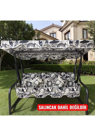 Lüks 3 Kişilik Bahçe Salıncağı Lüks Kumaşlı Dünya Saat Desenli 3 Kişilik Salıncak Büyük Salıncak Çok Renkli Lüks 3 Kişilik Bahçe Salıncağı Lüks Kumaşlı Dünya Saat Desenli 3 Kişilik Salıncak Büyük Salıncak Çok Renkli