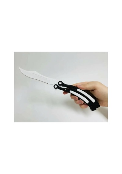 Cs2 Kelebek/butterfly Bıçak Plastik Beyaz Oyuncak 3d Keskin Değil