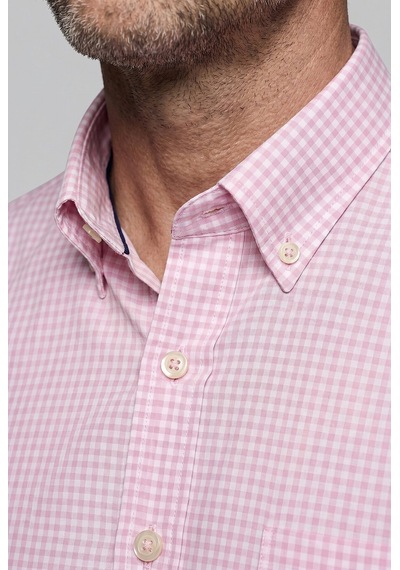 Bisse Pembe Regular Fit Pamuk Cepsiz Uzun Yaka Gömlek Gmeks261065 C29