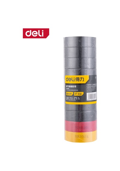 Delı Elektrik Bandı 0.13mm X 18mm X 10m İzolasyon Bandı Çeşitli Renk 10 Luset
