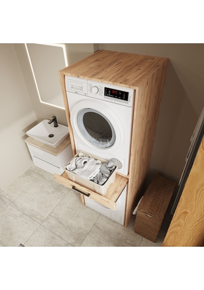 Aqua Bagno Urban Smartbox Çamaşır Ve Kurutma Makinesi Dolabı - Çekmeceli, Atlantik Çam -2 Parça Set Abs.50.01.04.01 Aqua Bagno Urban Smartbox Çamaşır Ve Kurutma Makinesi Dolabı - Çekmeceli, Atlantik Çam -2 Parça Set Abs.50.01.04.01
