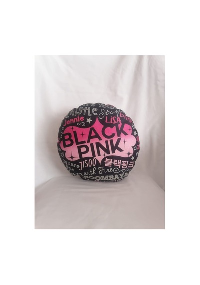 Kpop Blackpink Logo Yazılı Desenlı Tasarım Yastık Cok Renklı