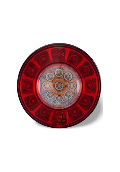 Dsl220std Yuvarlak Led Stop Lambası - Kırmızı, 12v/24v Karavan Uyumlu