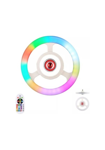 Rgb Bluetooth Hoparlör Ufo Led Ampul Tipi Disko Işıklı Lamba Speaker Çok Renkli