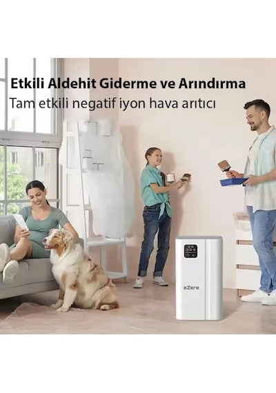 Ultra Clear Uv Etkili Hava Temizleyici Bakteri Öldürme Polen Filtreleme İyon+hepa+uv 3 Katmanlı Turbo Filtre