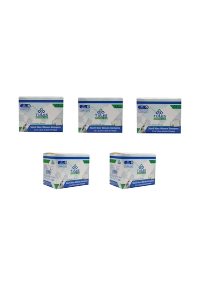 Tules 5'li Steril Non Woven Kompres Spanç 7.5 X 7.5 CM 500 Adet