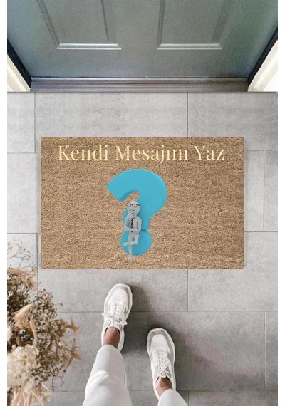 Dijital Baskı Kişiye Özel İç Kapı Dekorasyon Paspas Ps11236 Renkli