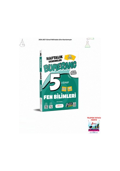 Günay 5. Sınıf Bumerang 32 Haftalık Fen Bilimleri Denemeleri