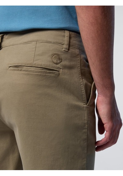 North Sails Star Regular Fit Chino Erkek Şort-33510 Haki