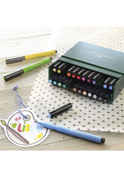 Faber-Castell Pitt Çizim Kalemi Firça Uç Studio Box 24 Renk