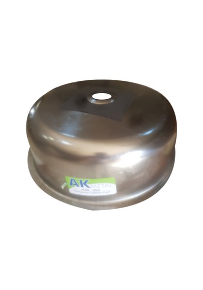 Krom Eviye 060 430 Dar Sifon Yuvarlak Desenli Eviye 38 CM