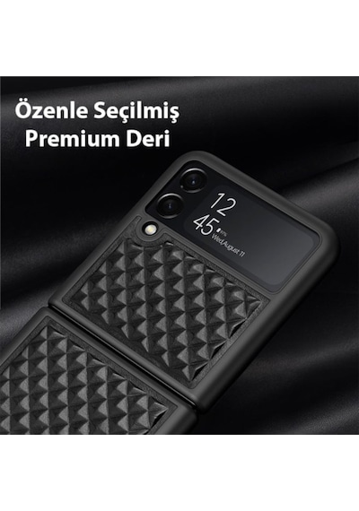 Dux Ducis Venice Samsung Uyumlu Galaxy Z Flip3 5G Premium Deri Kilif 561244841