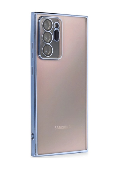 Newface - 674 - Samsung Galaxy Uyumlu Note 20 Ultra Kılıf Razer Lensli Silikon - - Kmrsfres - Açık Mavi