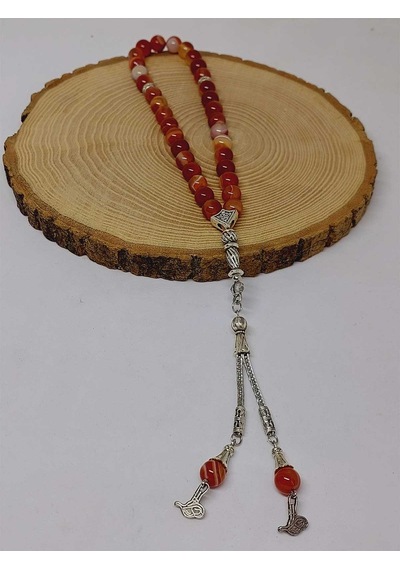 Yaşamtohumu Akik Taşı Tesbih 33'Lük 8 MM 51654