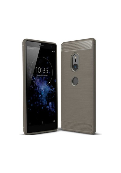 Sony Xperia Xz2 Kılıf Zore Room Silikon Kapak Gri