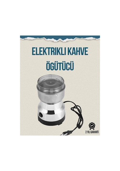 8753tknd Kompakt Elektrikli Kahve Ve Baharat Öğütücü 14500 Devir, Şeffaf Kapaklı, Hediye İçin İdea Diğer