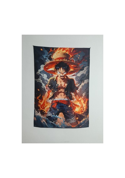 Anime - One Piece - Monkey D. Luffy Tasarım Duvar Halısı
