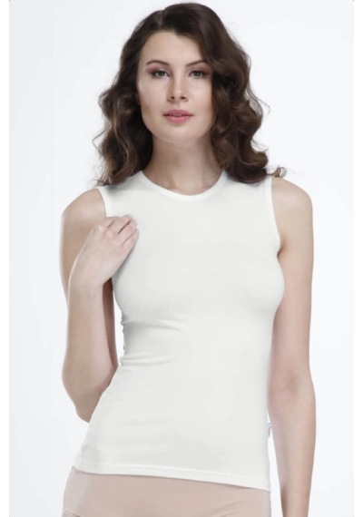 Malabadi 1048 Kadın Modal Kolsuz Sıfır Kol Body & Atlet-ekru