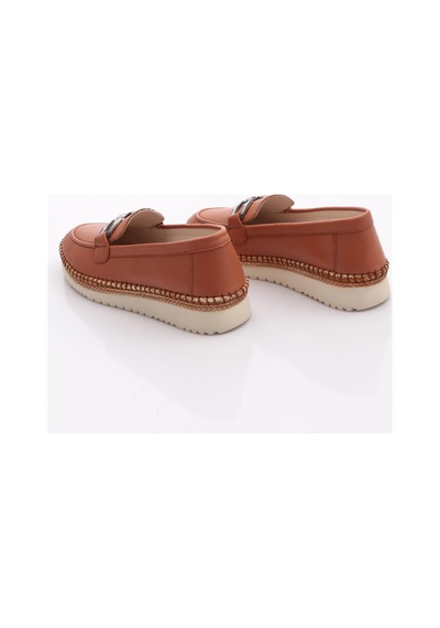 Dgn P65 Kadin Loafer Ayakkabi Taba