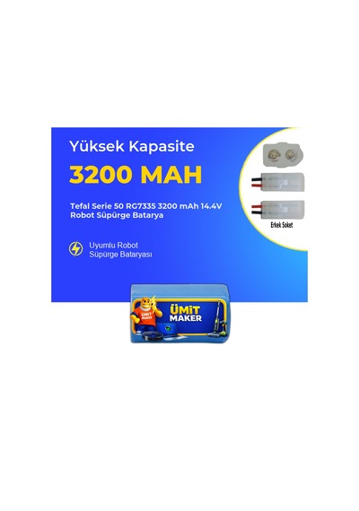 Tefal Serie 50 Rg7335 3200 Mah 14.4v Robot Süpürge Batarya