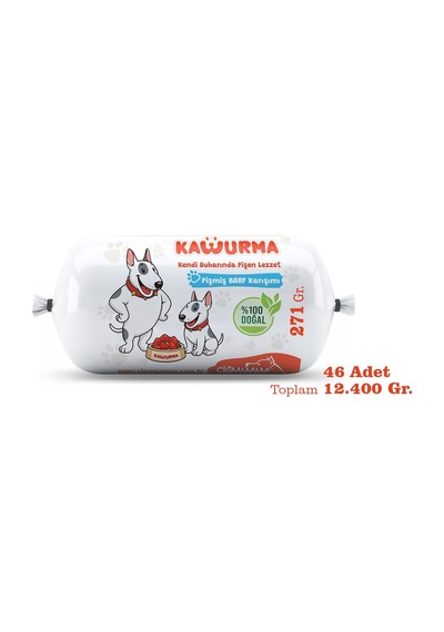 Kavurma Pişmiş Barf Köpek Maması 12.4 Kg - 271 G X 46