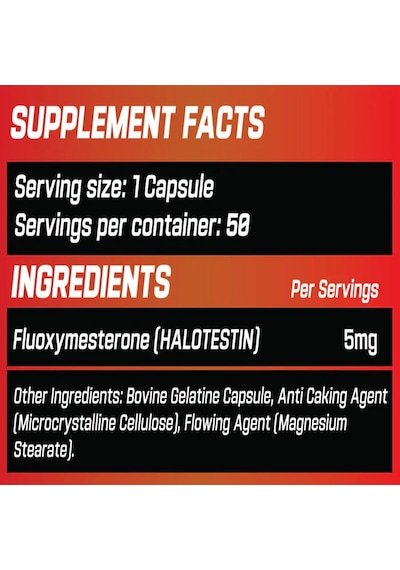 Grimlabs Halorage Halotestin 5 Mg 50 Servıngs
