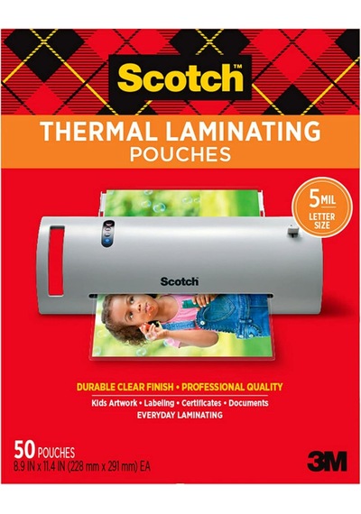 Scotch Thermo Torba 5 Mil, 8,9 X 11.4-inç 50-pack