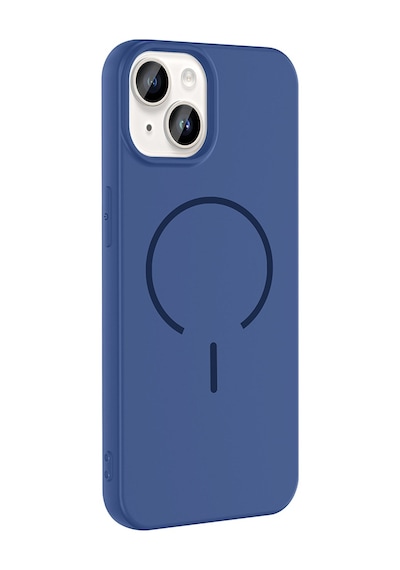 Apple Uyumlu iPhone 13 Kılıf M-safe Şarj Özellikli Mkst Meta Kapak - Mürdüm Mürdüm