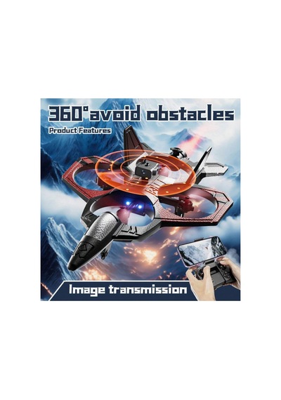 V46 8k Çift Kameralı Quadcopter 360 Engel Tanıma Özellikli Rc Uçak - Akrobasi Hareketi - Kırmızı
