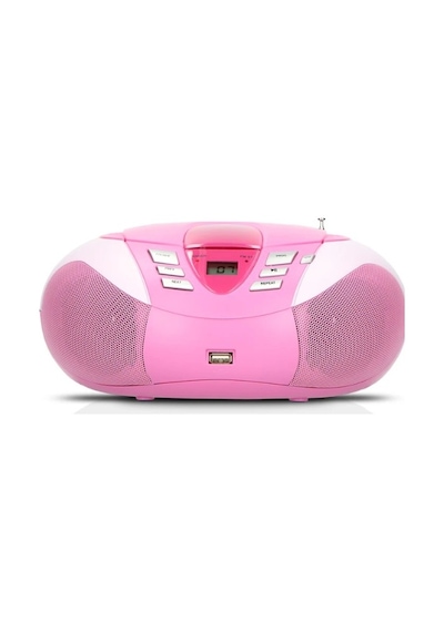 Lenco Scd-37 Usb Pembe - Taşınabilir Fm Radyo Cd Ve Usb Çalar - Pembe