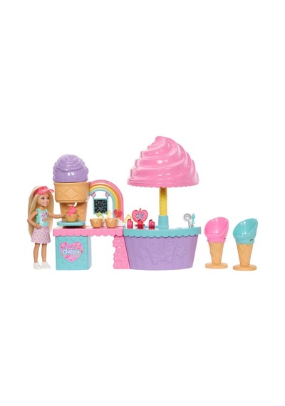 Barbie Club Chelsea Dondurma Dükkanı Oyun Seti Ve Chelsea Bebek J