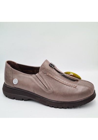 Mammamia D25ka-845 Vizon Renk Faber Hakiki Kadın Günlük Casual Ayakkabı VIZON