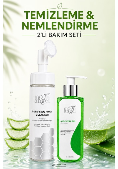 Yüz Temizleme Köpüğü + Ferahlatıcı Aloe Vera Jeli