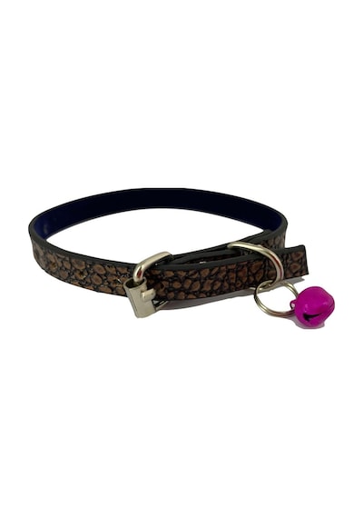 5 Li Set Zilli Deri Kedi Tasması 30 Cm