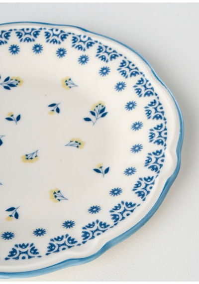 Bella Maison Mabel Stoneware 24 Parça 6 Kişilik Yemek Takımı Mavi Mavi