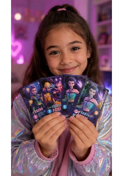 K-pop Demon Hunters 10 Cm Peluş Oyuncak Ve Koleksiyon Kartı Hediye Paketi Açık Bej