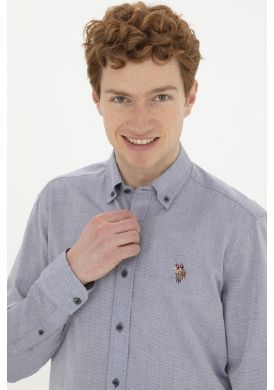 U.s. Polo Assn. Erkek Lacivert Gömlek Basic 50282609-vr033 Lacivert