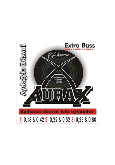 Aurax Ax-18P Saz Teli Profesyonel 0.18 Kısa Sap Extra Bass
