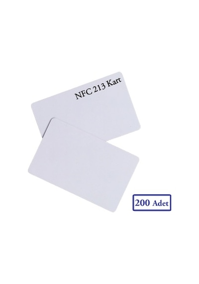 Dijital Kartvizit İçin Nfc 213 Kart Ntag213 144Byte Kapasite 200 Adet