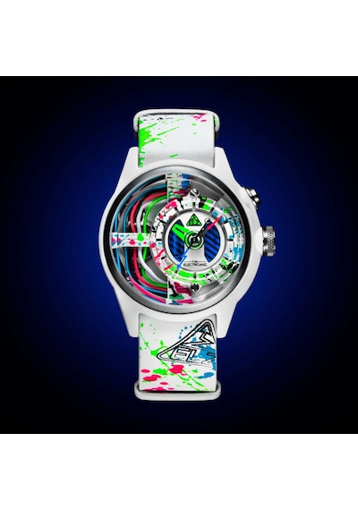 The Electricianz The Neon Z Black & White - Arty Edıtıons Unisex Kol Saati