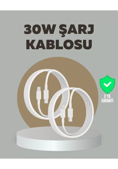 Home İphone İpad Airpods Uyumlu 30w Type-c To Lightning Kablo