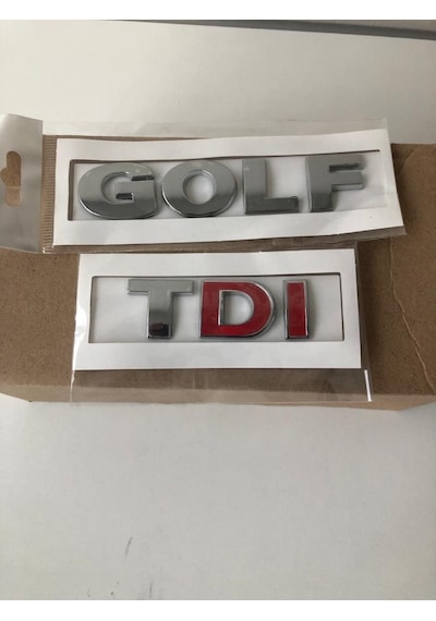 Golf 5 Yazı +Tdi Çift Kırmızı Yazı-